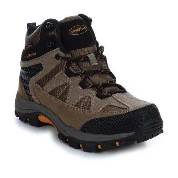 NEW Goodyear Teton Hiker Work Boots Men’s Size 12 Brown Black GY801477 - Picture 1 of 9